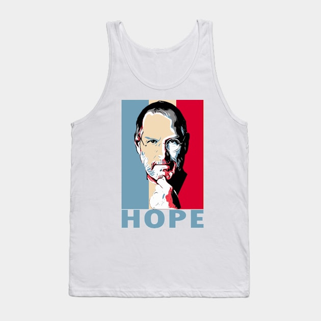 Steve Jobs Tank Top by Creation Cartoon